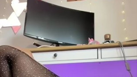 emily black fishnet bodysuit dildo sex