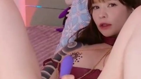 Naughty Camgirl Secretary Takes a Double Toy Break